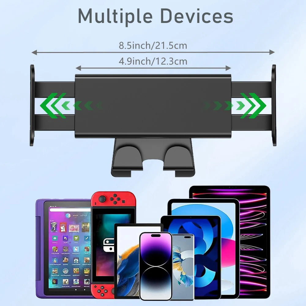 Headrest Tablet Holder for Tesla Model 3 Y Juniper | Back Seat Phone Mount with 360 additional angle