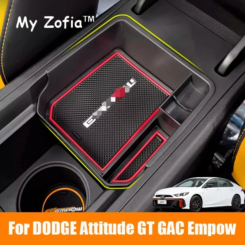For New Dodge Attitude GT GAC Empow 2024 2025 Car Center Armrest Storage Box | Plastic Accessories