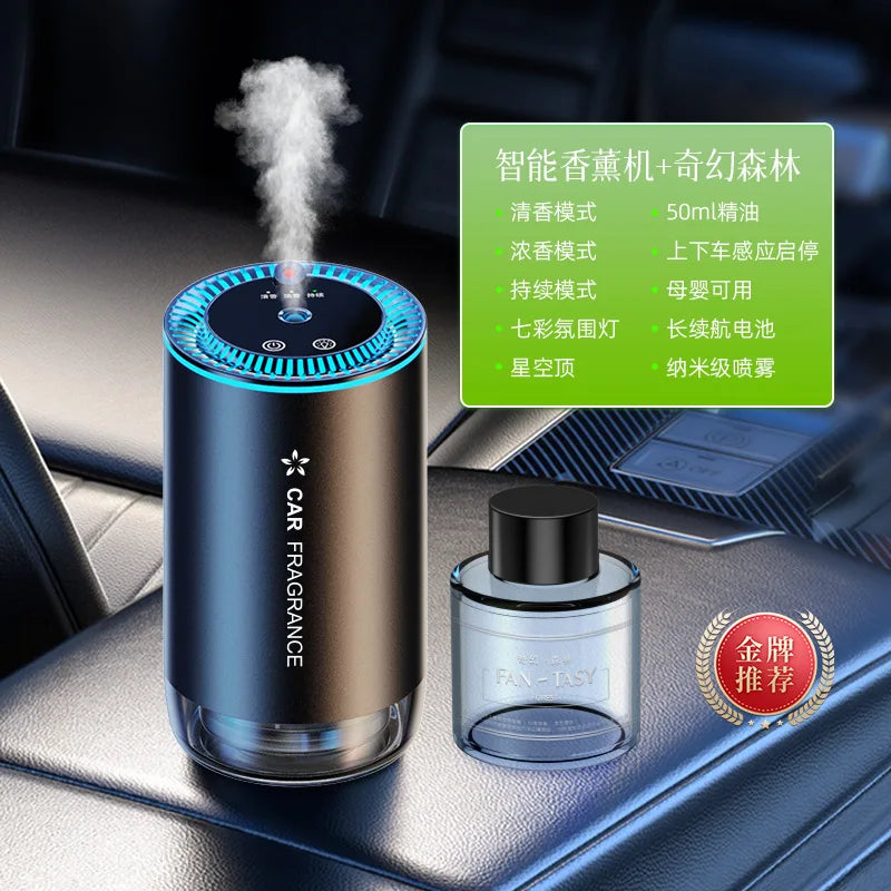 Car Smart Spray Aromatherapy Machine | Aluminum Alloy Car Mounted Aroma Diffuser lifestyle view