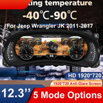 Digital Instrument Cluster Display for Jeep Wrangler JK 2011-2017 | 12.3 Inch HD Sp additional angle