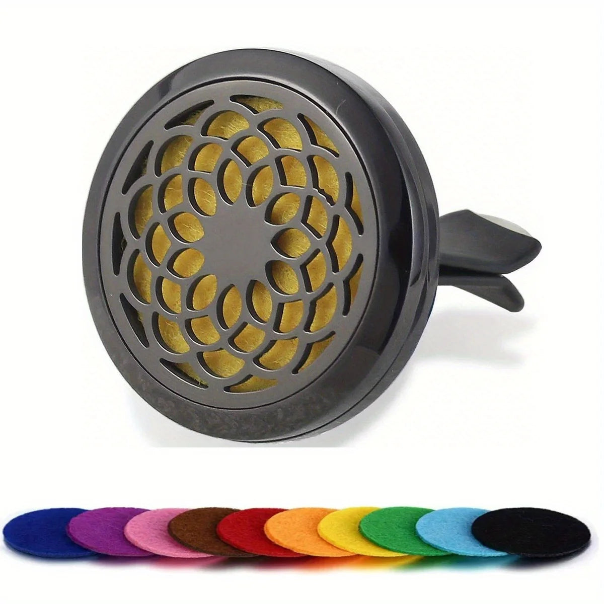 Car Air Vent Diffuser Clip | Stainless Steel Car Freshener Holder with 10 Refill Pads alternate view