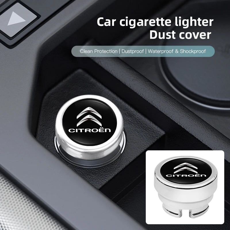 Citroen Cigarette Lighter Dust Cover Dustproof ABS For C3 C4 C5 Saxo Xsara close-up view