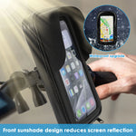 360° Rotatable Bike Phone Holder Bag Waterproof Motorcycle Handlebar Bag Bicycle Pouch T detail view