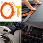 Car Interior Decor Styling Ideas 5M Orange Car Accessories Universal PVC car styling interior moldin
