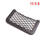 Car Net Pocket Phone Holder Storage Bag Auto Paste 8*15CM alternate view