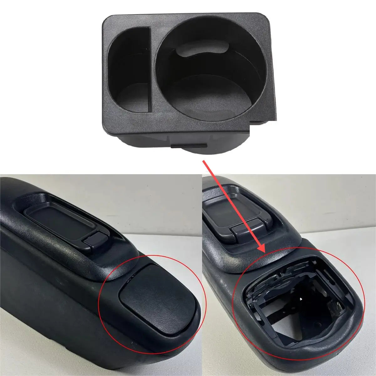 Front Center Console Cup Holder for 1995-2000 Chevy GMC Trucks | Direct Fit