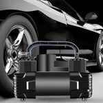 12V Metal Air Compressor Portable Dual Cylinder Auto Inflatable Pump 150PSI | Heavy D lifestyle view