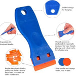 1Set Car Window Glass Clean Scraper Car Sticker Remover Plastic Razor Blade Label Cle lifestyle view