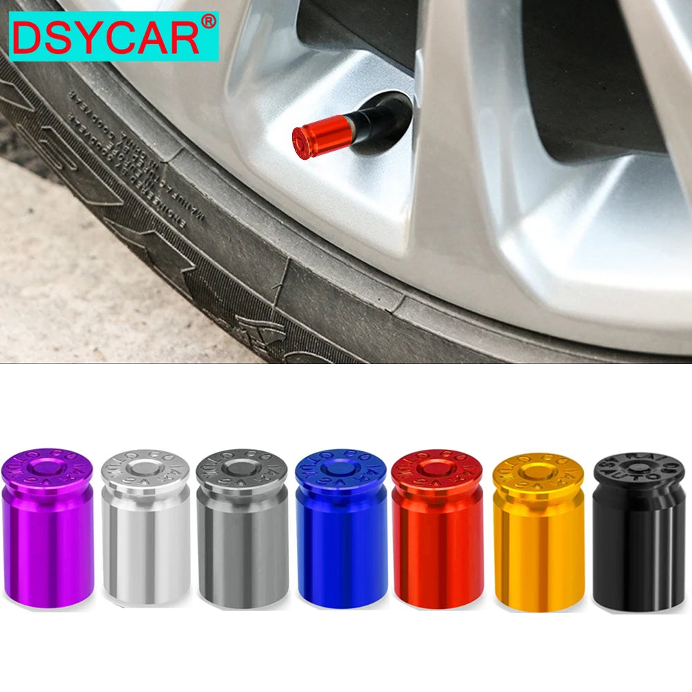 4PCS Tire Valve Stem Caps | Universal Leak Proof Stem Covers for Car SUV Truck Bicycle Motorcycles