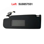 1PCS 5U0857551 or 5U0857552 For VW Golf 4 Jetta Bora MK4 Black Car Front Sun Visor With Mirror Black Cover