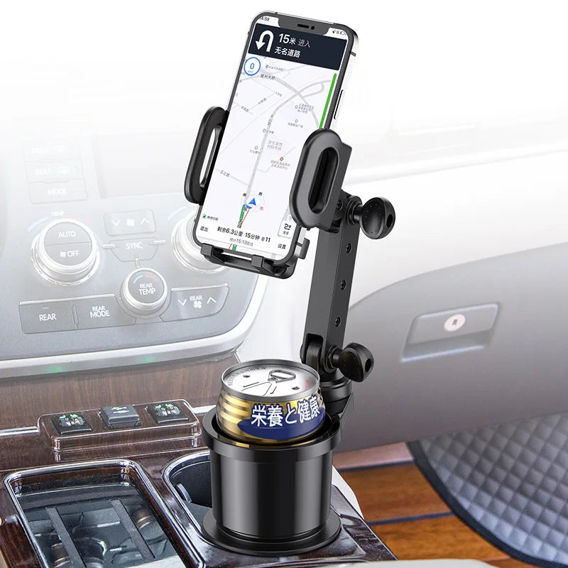 Car Cup Holder Mount Expander with Car Cell Phone Holder 2 in 1 Multifunctional Car C alternate view