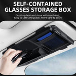 Car Sun Visor Organizer with Glasses Holder, Card & Pen Pockets