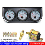2" 52MM Triple Gauge 3 In 1 Water Temp Oil Pressure Oil Temperature Gauge | Racing Ca alternate view