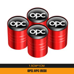 4Pcs Metal Car Wheel Tire Valve Caps | Dustproof Cover for Opel Models lifestyle view