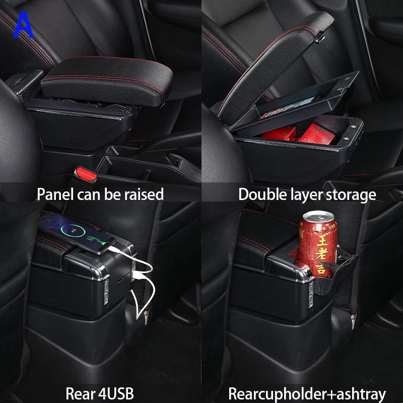 For Chevrolet SPIN car armrest interior modification center console storage box elbow rest arm relaxation car accessories USB