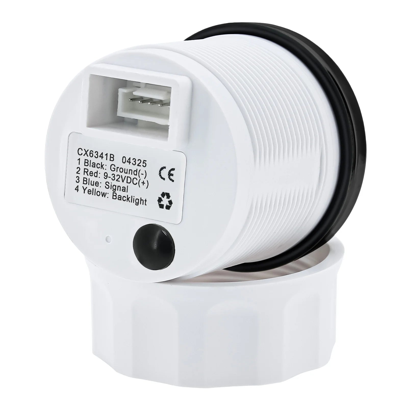 2" 52mm Fuel Level Gauge with Flashing Alarm | 7 Color Backlight for Car Boat additional angle
