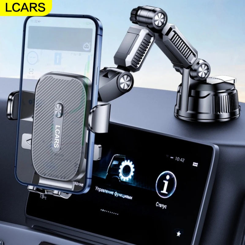 Mobile Phone Car Mount 2026 New Model Car Dashboard Large Suction Cup Truck Navigation Anti-Shake Support Stand