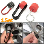 Portable Car Wheel Nut Cover Removal Tool Universal Hub Puller Wheel Bolt Caps Replacement Tools Tweezers Removal Tool