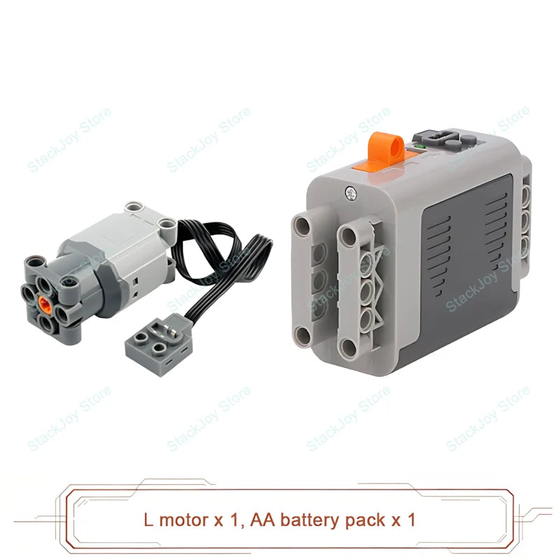 MOC Power Functions M/L/XL Motor Battery Box IR Remote Receiver for RC Car Robot Mode lifestyle view