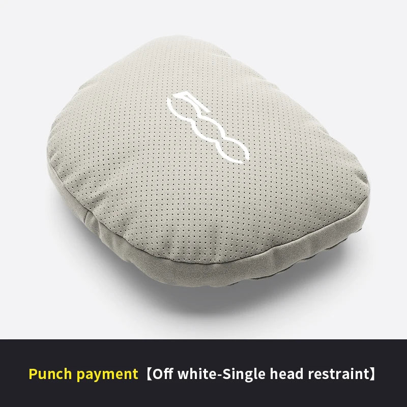 Car Interior 5-Color Selectable Headrest For Fiat 500 Auto Headrest Neck Support Lumbar Cushion Soft Neck Pillow Accessories