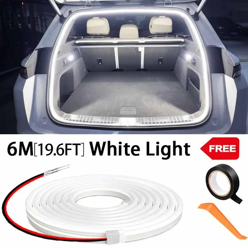 Car High Brightness Trunk Lighting Ambient Light Interior Decoration LED Wiring Fre additional angle