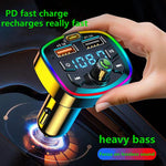 Bluetooth 5.0 FM Transmitter Receiver Car Charger Dual USB Car MP3 Player Adapter Aut alternate view