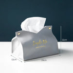 Leather Tissue Box Napkin Holder Car Tissue Box Home Living Room Holder Case Storage Hot detail view