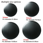 Universal Spare Tire PVC Leather Cover 14" 15" 16" 17" Inch | Black Spare Wheel Tire Cov detail view