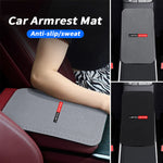 1pc Suede Car Armrest Pad For Toyota Lexus Nissan For Chevrolet KIA Auto Center Console Storage Box Cushion Protector