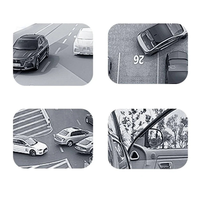 Car A-Pillar Blind Spot Mirror Interior Wide Angle Auxiliary Accessories Rear View Mirro detail view
