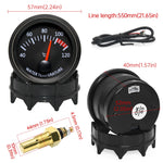 52mm Car Gauge Set | Water Temp Oil Temp Voltmeter Oil Pressure Boost Gauge close-up view