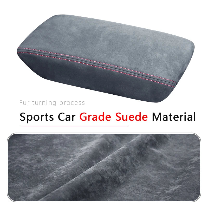 For Honda 2023 Civic 11th Gen Civic Car Armrest  Mat Center Storage Box Pad Protector Leather Cover Decoration Accessories