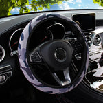 19 Diving material printed fabric car rimless steering wheel cover Christmas camoufla lifestyle view