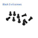 Black Multi Dof Robot Parts Accessory M3/M4 Screw U Beam Servo Bracket For Robot Kit Standard Part Steering Bearing Bracket Kit