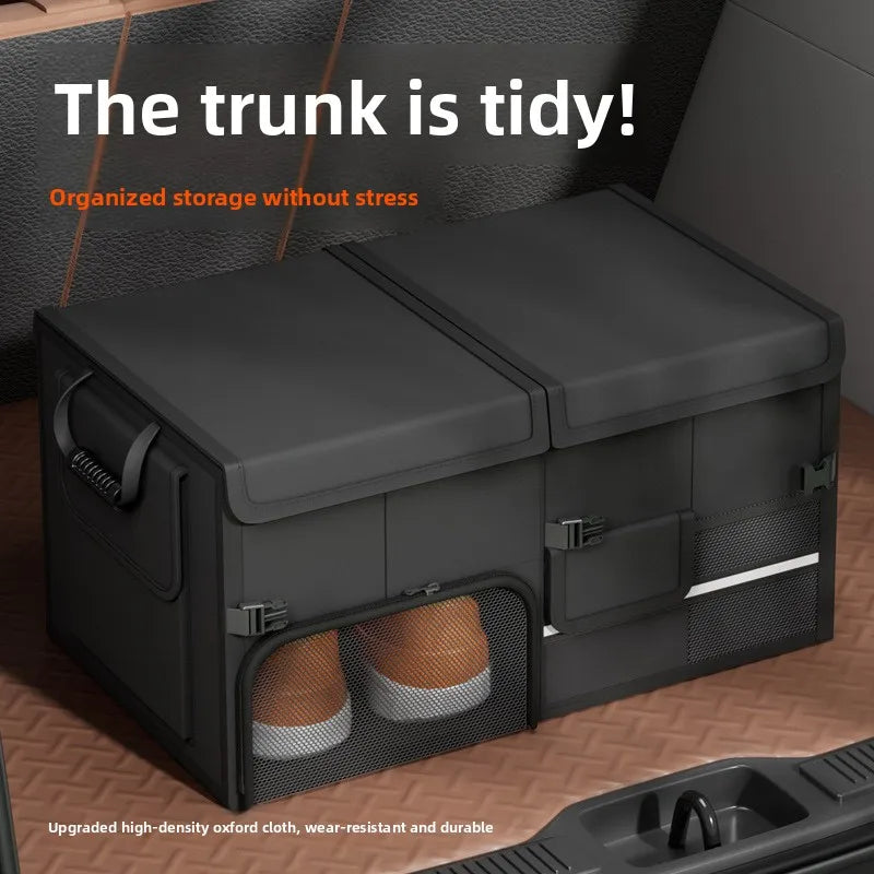 Foldable Trunk Storage Box Waterproof Oxford Cloth 60L Large-Capacity Car Organizer f lifestyle view