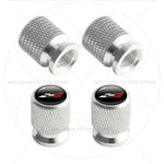 For Leon Racing Flag Emblem 5F MK2 MK3 FR VZ5 Race Flag 4Pcs Aluminum Car Tire Valve lifestyle view