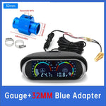 2 in 1 LCD Digital Display Voltmeter and Water Temp Gauge | Universal Car Truck Gauge wi detail view