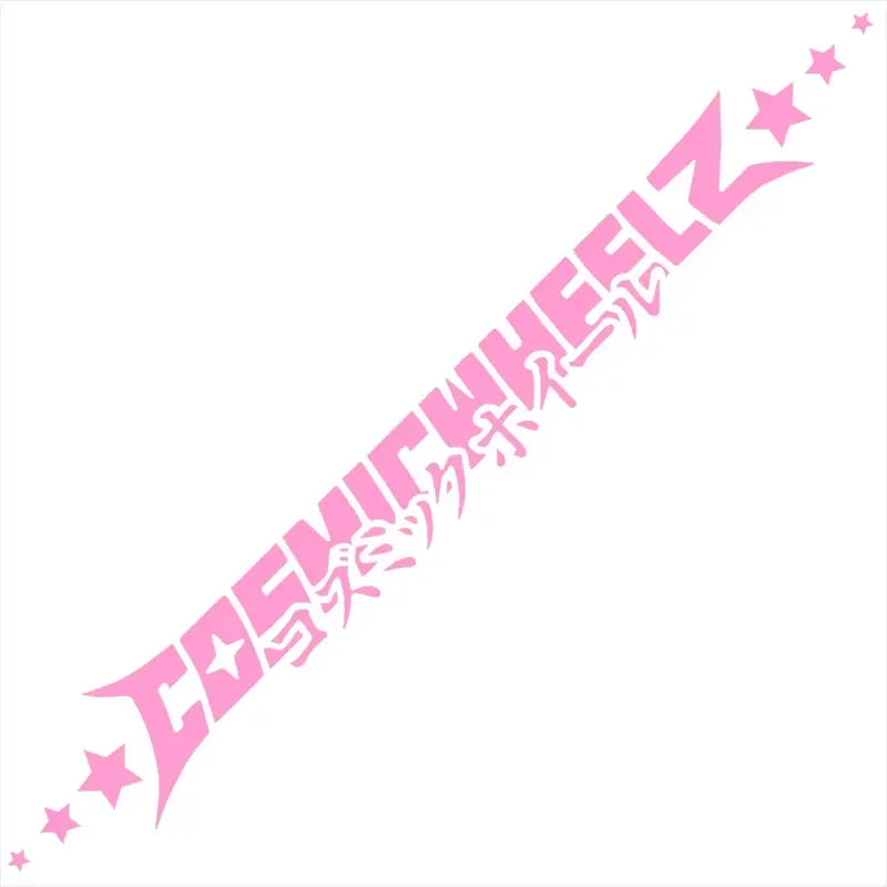 Cosmicwheelz Letter JDM Car Stickers for Automobile Front Windshield and Rear Winds additional angle