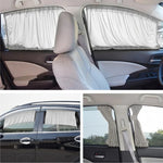 2pcs 50cm Car Sun Shade Side Window Curtain | Foldable UV Protection Auto Accessories lifestyle view