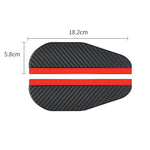 4/2PCS Car Rearview Mirror Rain Eyebrow Carbon Fiber Rain Shield Sun Shade Clear Visi lifestyle view