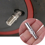 Metal Valve Stem Extenders | Chrome Plated Brass Tire Valve Caps for Cars Trucks Va additional angle