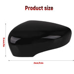 Glossy Black/White Car Side Door Rearview Mirror Cover Cap For Renault Clio 4 Mk4 / Zoe / Captur 2012-2019 Door Wing Mirror Case