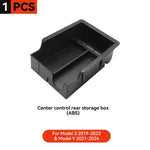 Car Storage Box for Tesla Model 3/Y Highland | Center Console Hidden Organizer detail view