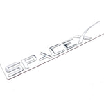 Spacex Emblem Tail Letter Badge | Zinc Alloy Car Sticker for Tesla Model 3 Y S X lifestyle view