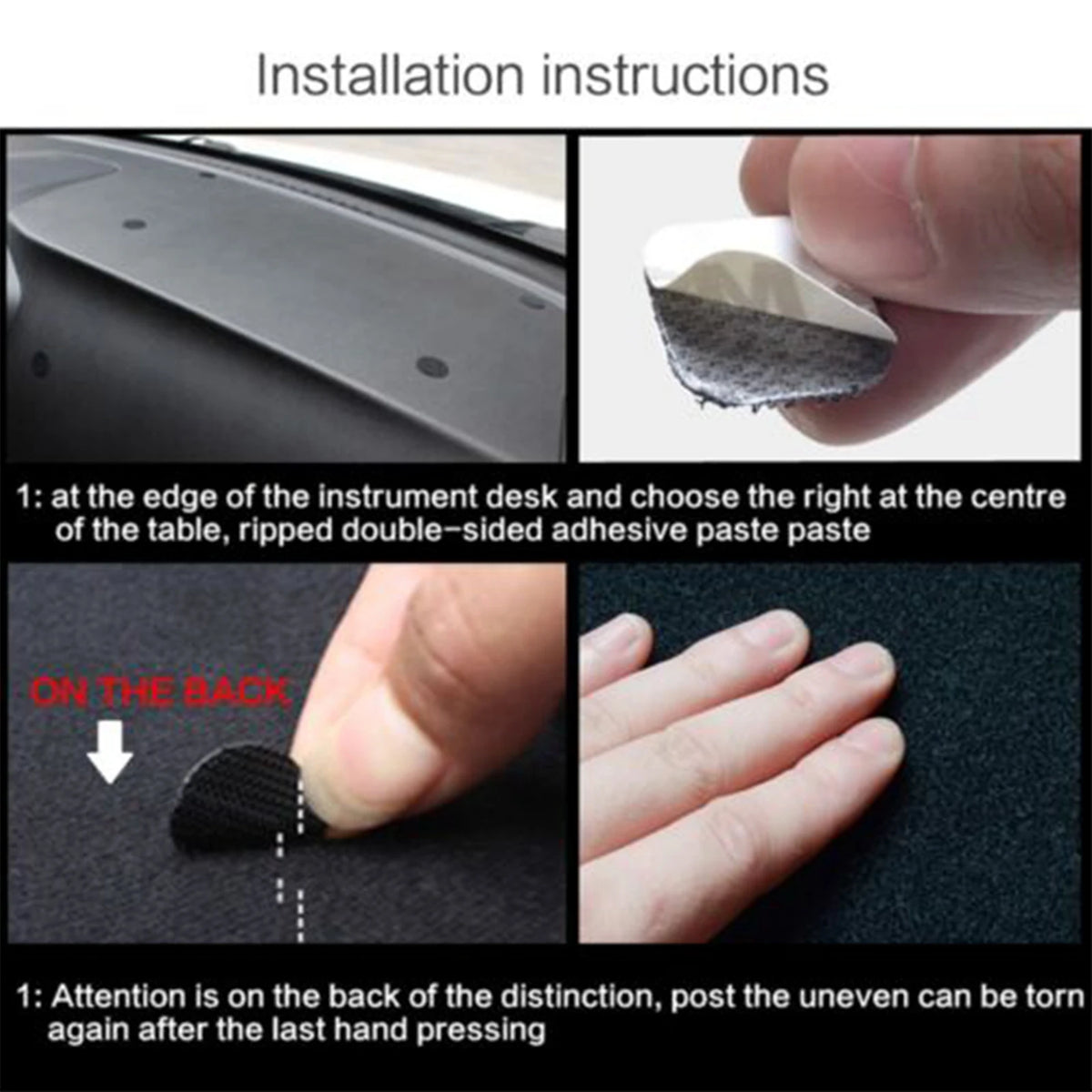 Car Dashboard Mat for Subaru Outback Legacy B4 2003 2004 2005 2006 2007 2008 2009 Dash close-up view