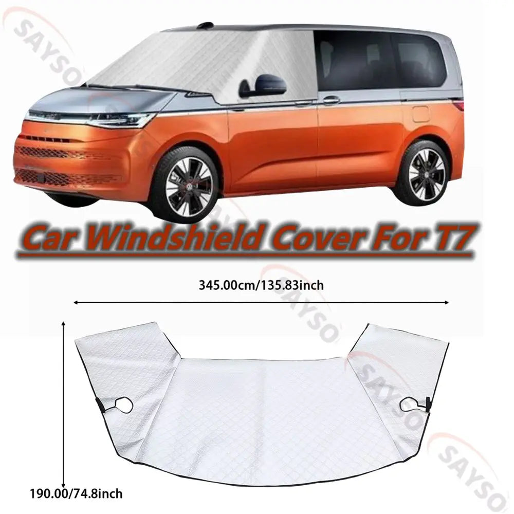 Silver Car Windshield Sunshine Shield Winter Sunshine Cover Front Window Ice Frost Outdoor Protectio