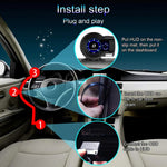 Profession Magician OBD2 F835 Head Up Display | Car Digital Boost Gauge Voltage Spe additional angle