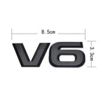 DSYCAR 1Pcs Fashion 3D Metal V6 Engine Display Car Sticker Emblem Badge for Cars Deco alternate view