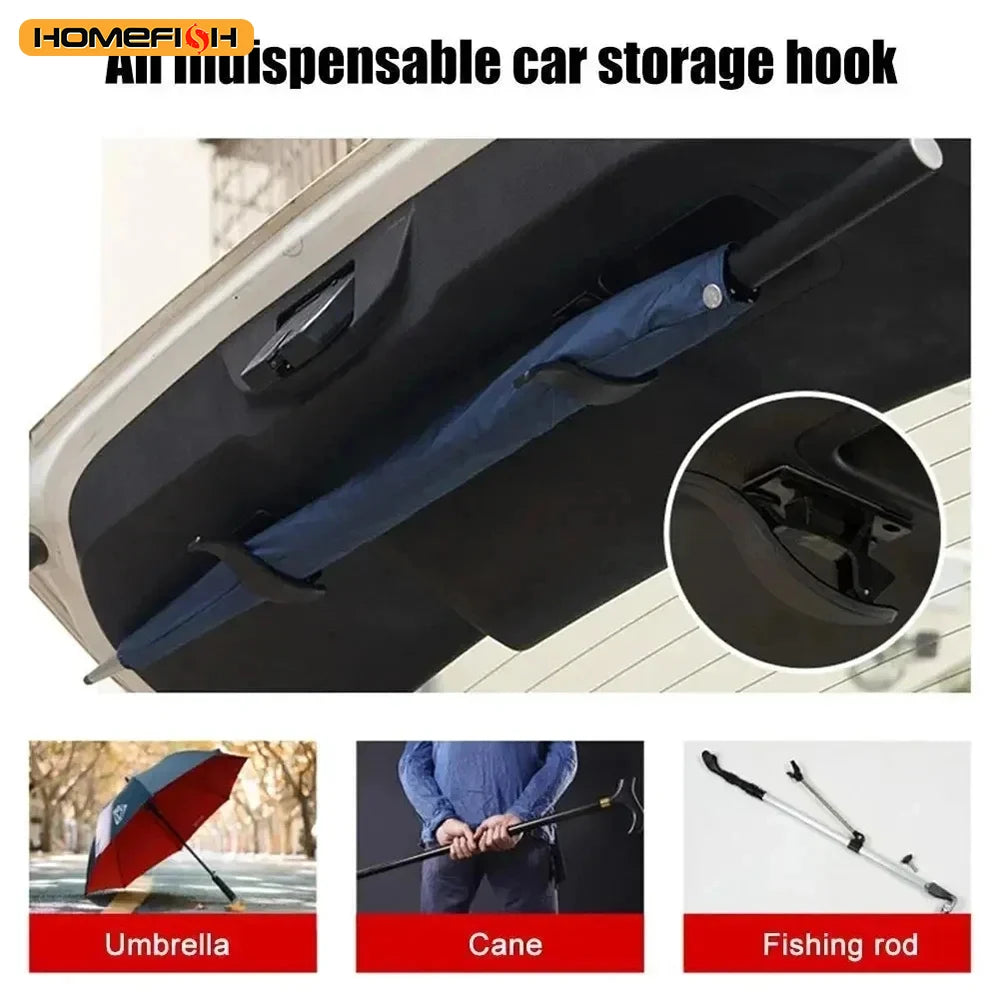 Multi-purpose Trunk Umbrella Mount Holder Car Umbrella Storage Organizer Holders Unive close-up view