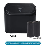 Car Trash Can Bin with Lid Square ABS Leakproof alternate view